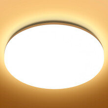 Aigostar Bathroom Ceiling Light IP54 Waterproof, 18W Modern Round Flush LED Ceiling Light for Kitchen 2000lm, 3000K Warm White, 131W Equivalent Ø22cm