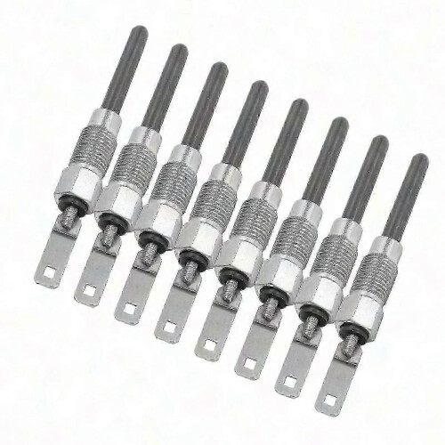 8pcs Glow Plug Solid Construction 0250202126 Diesel Fast Start For 6.5L 6.2L 1982-2005 1