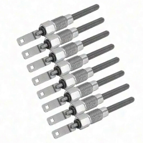 8pcs Glow Plug Solid Construction 0250202126 Diesel Fast Start For 6.5L 6.2L 1982-2005 2