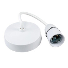 9-inch B22 Ceiling Pendant Set with Lampholder Max 100W, Light Fitting Bulb Holder White Plastic Light Bulb Holder Ceiling Rose for Home Decoration (