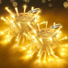 btfarm 2 Pack Fairy Lights Battery Operated with Timer, 3M 30 LED String Lights Battery Powered Waterproof, 2 Modes Battery Christmas Twinkle Light f