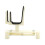 Portable Violin Stand Adjustable Folding Retractable ABS Holder White Compact for Travel and Practice 5