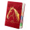 2026 Daily Planner 400 Pages Dated PU Leather Academic-Red 1