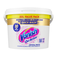 Vanish Crystal Stain Remover Powder, 2.4kg, Oxi Action for Quick Wash