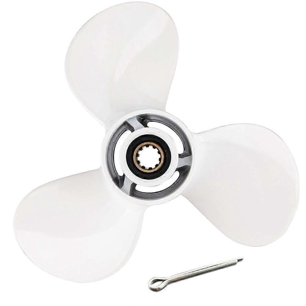 Compatible 20Hp 25Hp 9 7/8X10 1/2 Outboard Propeller Boat Motor 20 25 30 Screw 3 Blade 10 Spline Engine Par 9152359473255