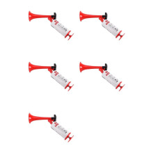 5X Handheld Luft Horn, Aluminium + ABS Tragbares Handheld Luft Pump Horn, Lauter Geräusch Erzeuger Sicherheit Horn für Sport Veranstaltungen