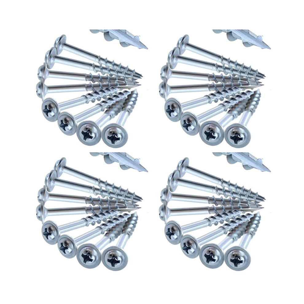 400Pcs Woodworking 32Mm Pocket Hole Screws Ph2 Driver Self-Tapping Screw For Pocket Hole Jig 6033206368685