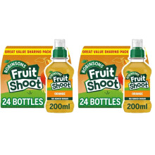 Robinsons Fruit Shoot Orange 24 x 200ml PET bottles Pack of 2