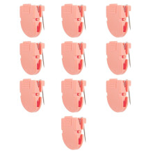 Colorful Square Panel Clip Transparents Colorful File Clip-Pink