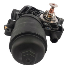 059115389P Engine Oil Filter Housing W/Coolant Thermostat Replacement for - A6 A7 A8 Q5 3.0L 2013-20