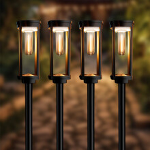 SolarCentre Lavenham Outdoor Solar Powered Garden Lights - 4 Pack