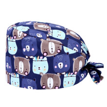 3Pièces Casquette Cartoon Bleue En Coton Pour Travail Confortable