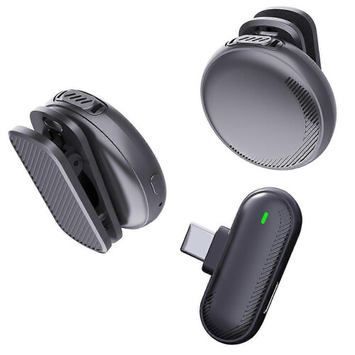 Lavalier Microphone Button Style Mini Light Weight Rechargeable Long Battery Life Intelligent Noise