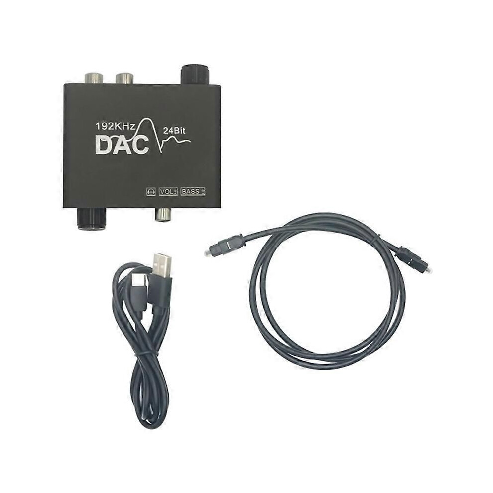 192Khz Dac Converter Digital Optical Coaxial Toslink To Analog L/R Rca 3.5Mm Audio Converter Adapter 9152359552455