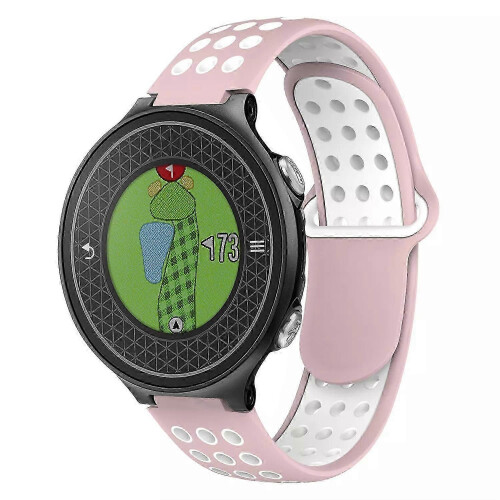 Ρολόι Garmin Approach S6 με δίχρωμο διάτρητο, αναπνεύσιμο λουράκι σιλικόνης