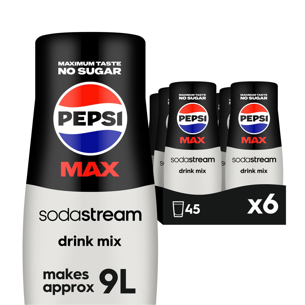 Sodastream Flavours Pepsi Max Sparkling Drink Mix Soda Fizzy Drink Maker Concentrate