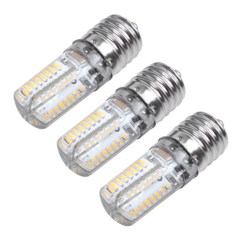 Λάμπα LED 3x E17 με υποδοχή 5W 64 LED 3014 SMD Light, ζεστό λευκό AC 110V-220V