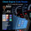 T300 Check Engine Code Reader, compatibel met auto's en vrachtwagens, accutester, OBD2-scanner, diagnoseapparaat, 2
