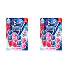 Bloo Power Active Toilet Rim Block Fresh Flowers 2 x 50g Pack of 2