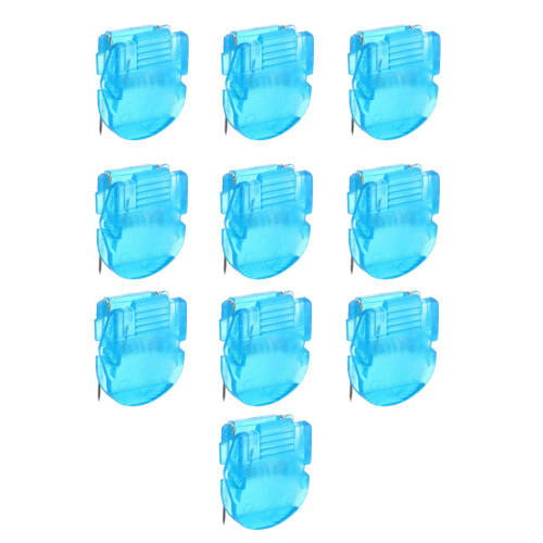 Stabiele vierkante ringbandclip Plastic-Transparant licht bl