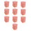 Colorful Square Panel Clip Transparents-Transparent Pink 1