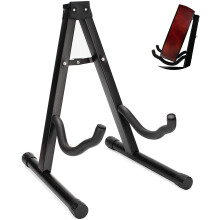 Metal Folding Guitar Stand for Electric Bass and Acoustic, Stable Metal Construction, Compact Design