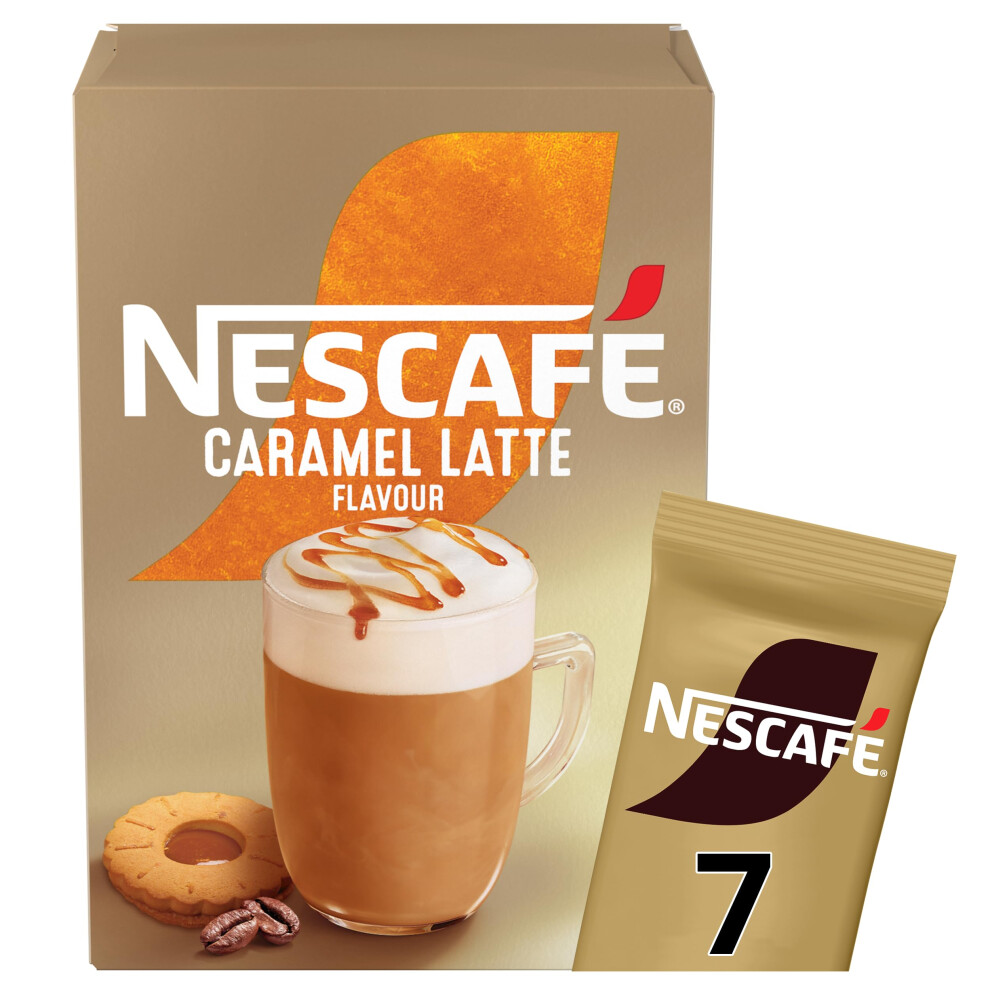 Nescafe Nescafé Caramel Latte Instant Coffee 7 X 17G Sachets