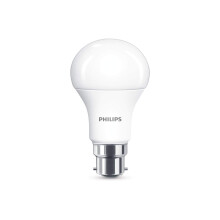 Philips LED B22 Bayonet Cap Light bulb, Frosted, 8.5 W - Warm White, Pack of 2