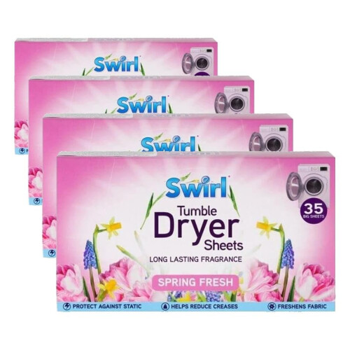 Spring Fresh Tumble Dryer Laundry Sheets 140 Pack For Fresh Clothes and Lin