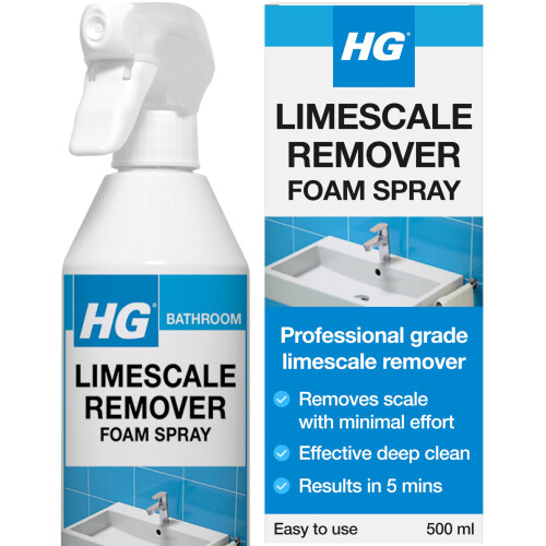 HG HG Limescale Remover Foam Spray Kitchen  Bathroom Cleaner AntiScale Surface