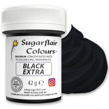 Sugarflair Black Extra Food Colouring Paste Maximum Concentrated Food Colou