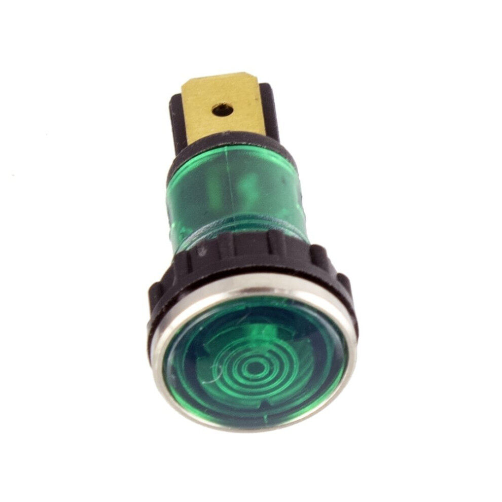 (Green) Panel Mount Indicator 12Mm Chrome Bezel 5061032252039