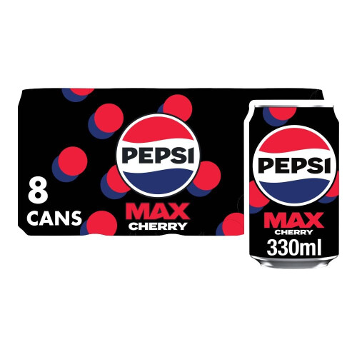 Pepsi Pepsi Max Cherry Maximum Cherry Cans 8 x 330ml