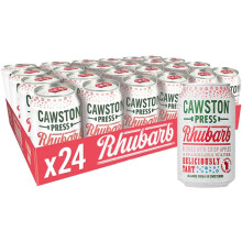 Cawston Press Rhubarb Fizzy Drink Blended With Sparkling Water and Pressed