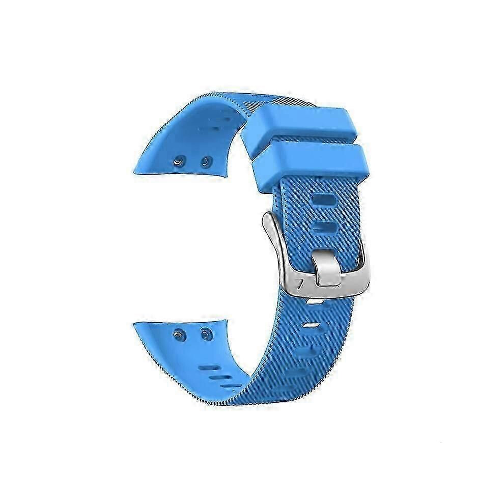 Silicone Watch Band Strap With Buckle Compatible For Garmin Forerunner 45 Silver 9152359549677