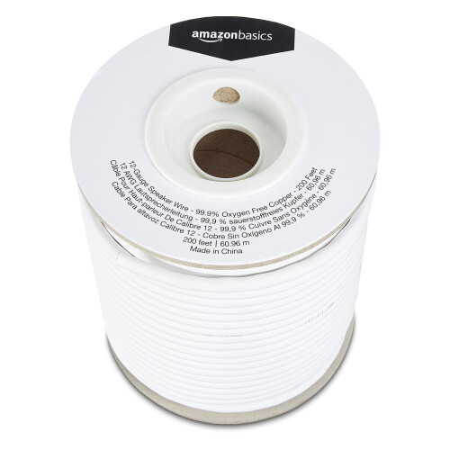 Amazon Basics 12-Gauge Speaker Wire - 99.9% Oxygen Free Copper, 61 m 1
