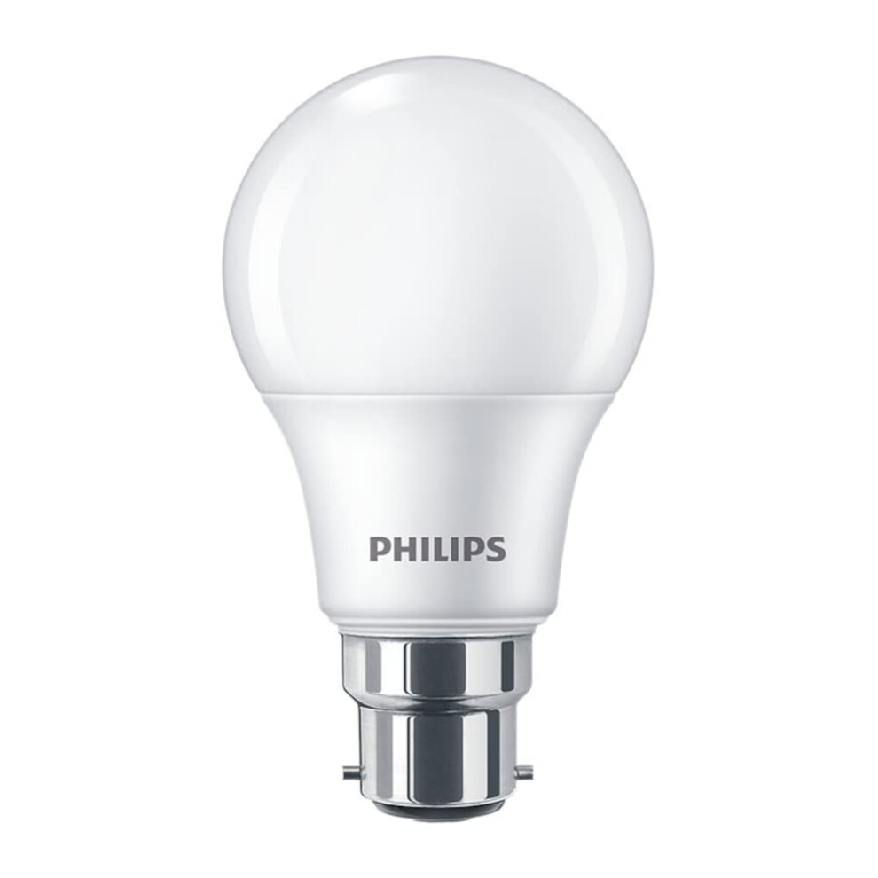 Philips Corepro Led Gls Bulb 8W (60W Equivalent) B22 Bc A60, High Cri Ra90, Warm 2700K, Energy Efficient Led For Home & Commercial Use White/Light