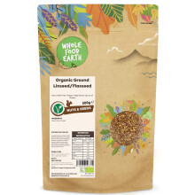 Wholefood Earth Organic Ground LinseedFlaxseed 500g Raw GMO Free Vegan H