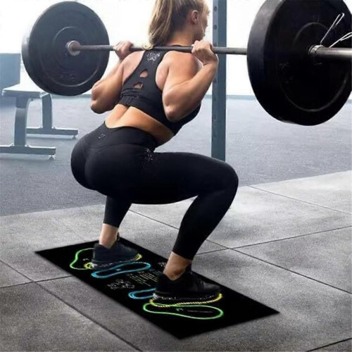 Squat Guide Mat Squat Step Positions Knee Mat with Foot Position Mat 2