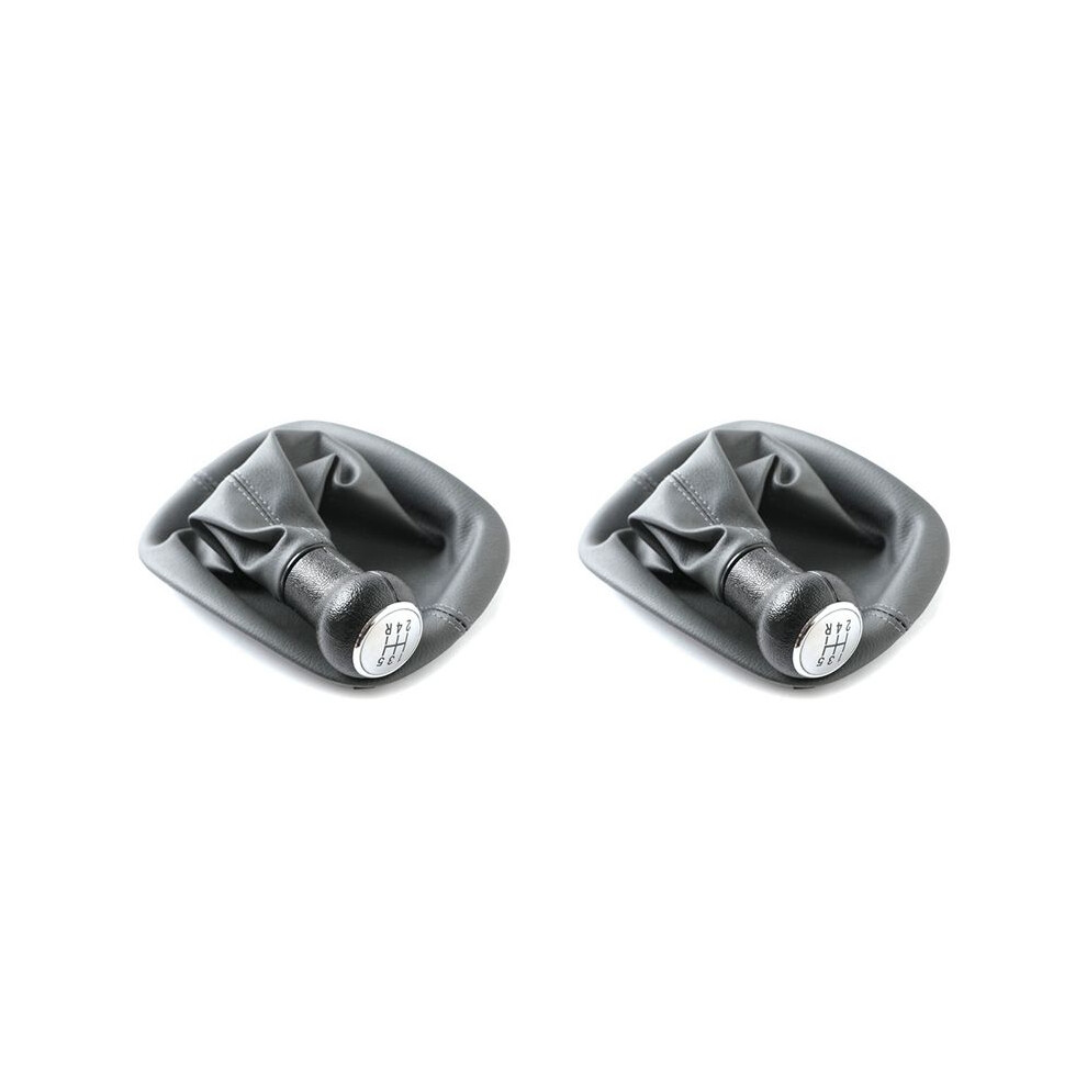 2X 5 Speed Gear Shift Knob Cover For B5 Waterproof Gear Shift Lever Stick Boot Cover Anti-Dust Gaiter Boot Cover Black 6031015875455