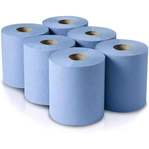 AAM Blue Roll 6 Pack for Kitchen Workshop Restaurants  Environment Friendly