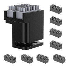 Upgraded All-Metal Base Structure Nozzle Wiper for P1 X1 3D Printers Accessories W/Silicone Brush