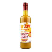 Raw Health Raw Apple Cider Vinegar Blend with Turmeric Ginger 500 ml Cert