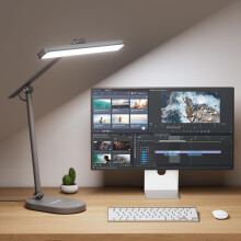 Honeywell LED Desk Lamp for Home Office - H4 Sunturalux Eye-Caring Desk Light, 14W Dimmable Table Lamp with 3 Color Modes, 5 Brightness Levels, Auto