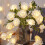 20LED Rose String Lights, 3 Meters Rose Fairy String Lights Battery Powered, Warm White 1