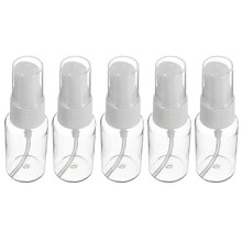 5 st. skönhet genomskinlig plast parfym tom sprayflaska liten reseflaska med fin sprayflaska 20 ml