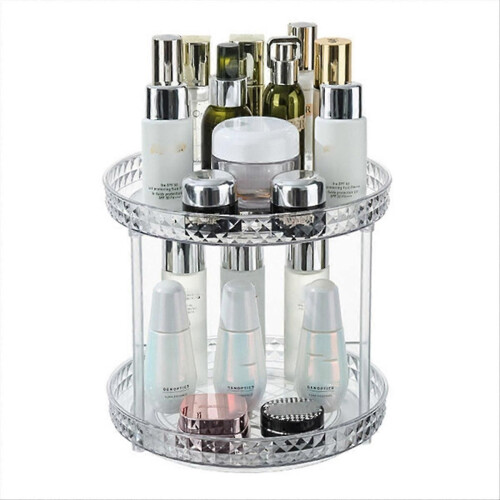 Rotating Cosmetic Storage Box Makeup Organizer Rack S B