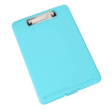 Portable Plastic Conference Clipboard with File-mint green