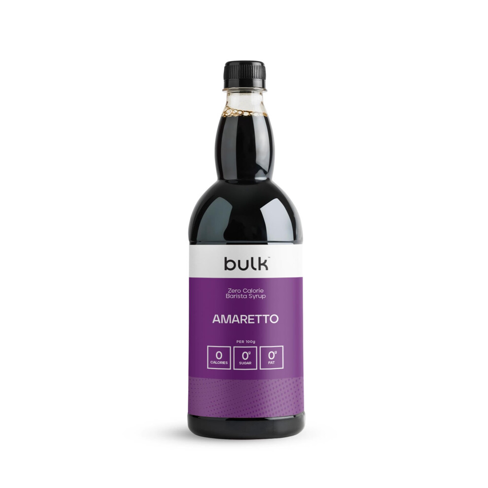 Bulk Zero Calorie Barista Syrup Amaretto 1 Litre Perfect For Protein Shakes