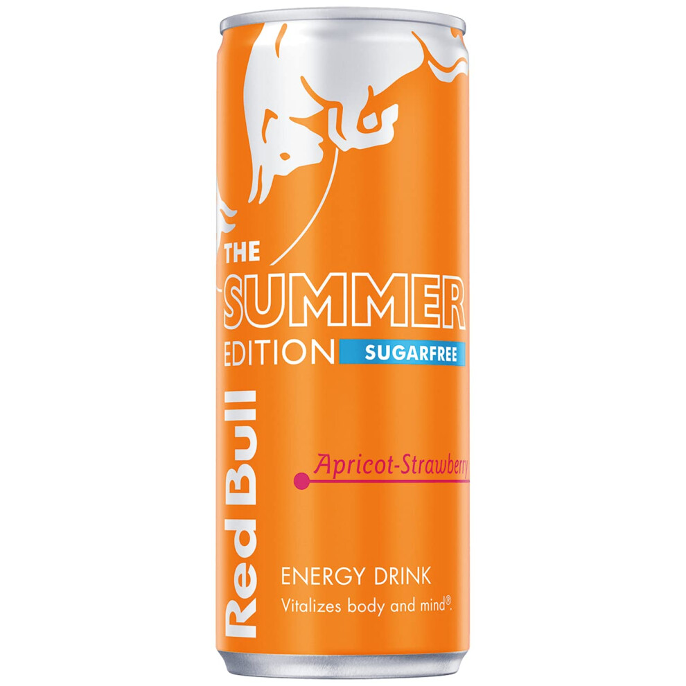 Red Bull Energy Drink Sugar Free Apricot Edition Apricot Strawberry 250Ml